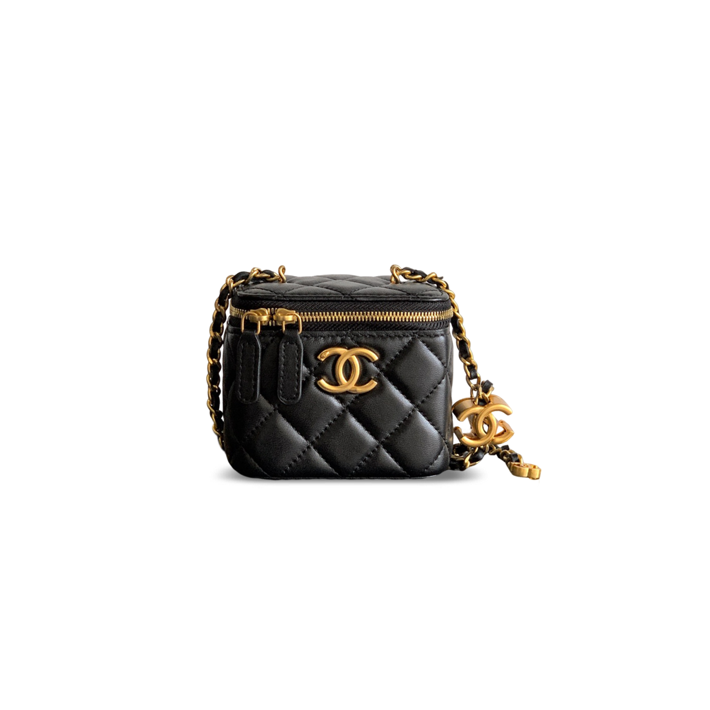 Ch**el 25b mini vanity case lambskin (11*8.5*7cm)